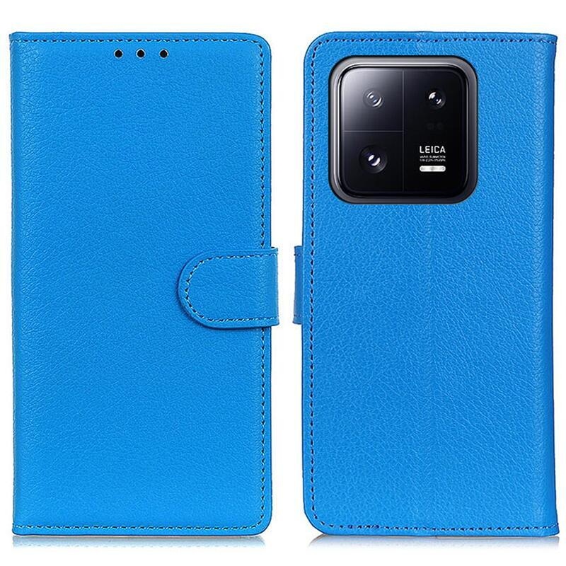 Litchi knížkové pouzdro na Xiaomi 13 - modré