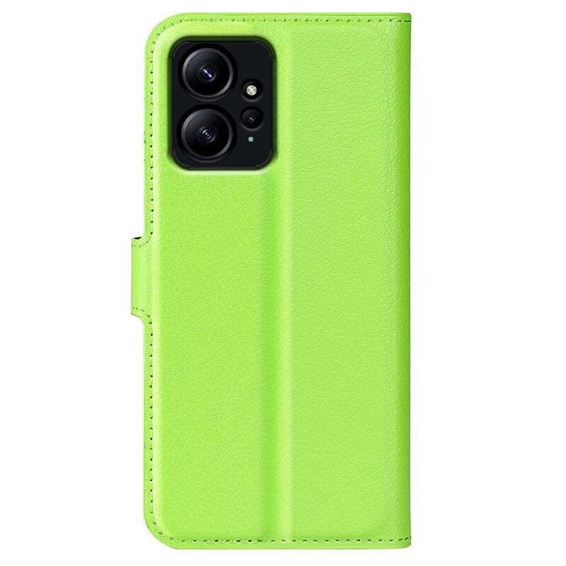 Litchi knížkové pouzdro na Xiaomi Redmi Note 12 4G - zelené