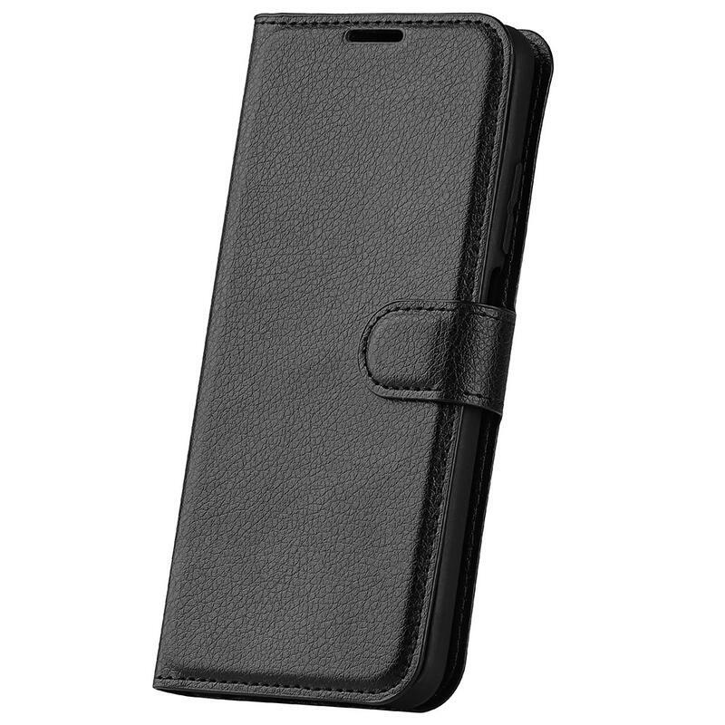 Litchi knížkové pouzdro na Xiaomi Redmi Note 12 5G/Poco X5 5G - černé