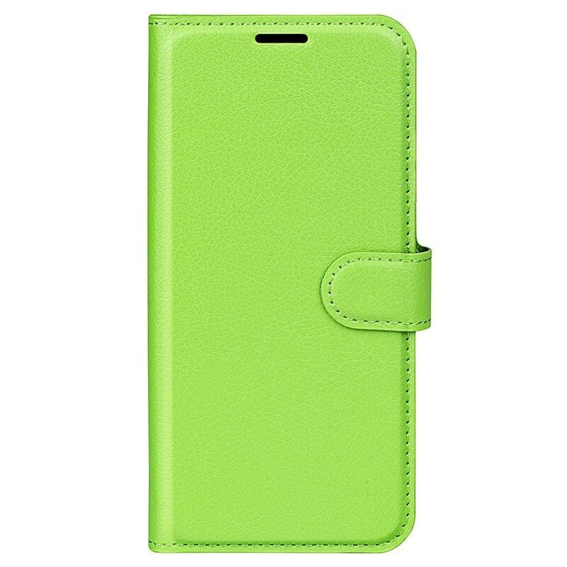 Litchi knížkové pouzdro na Xiaomi Redmi Note 12 5G/Poco X5 5G - zelené