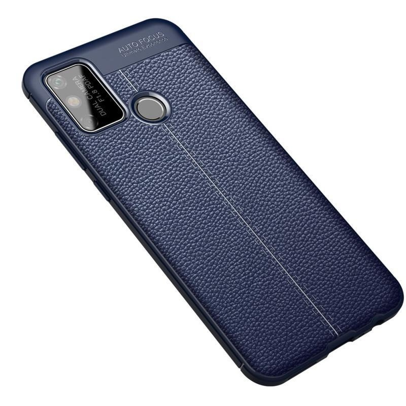 Litchi odolný gelový obal na mobil Honor 9A - modrý