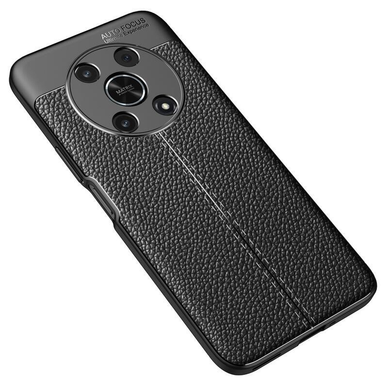 Litchi odolný gelový obal na mobil Honor Magic 4 Lite 5G - černý