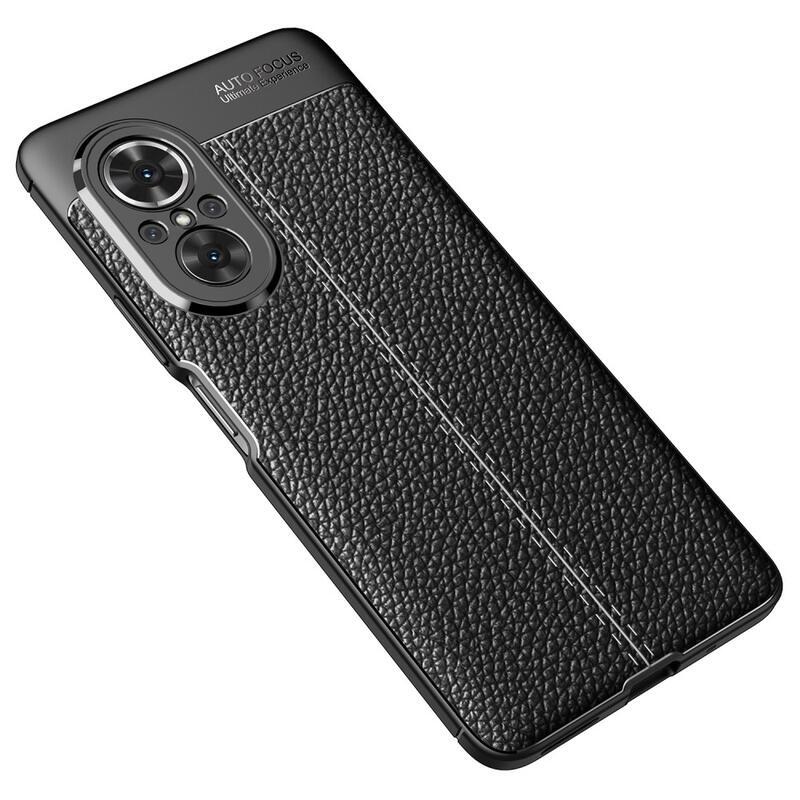 Litchi odolný gelový obal na mobil Huawei Nova 9 SE - černý