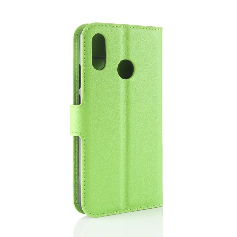 Litchi peněženkové pouzdro na mobil Huawei P30 Lite - zelené