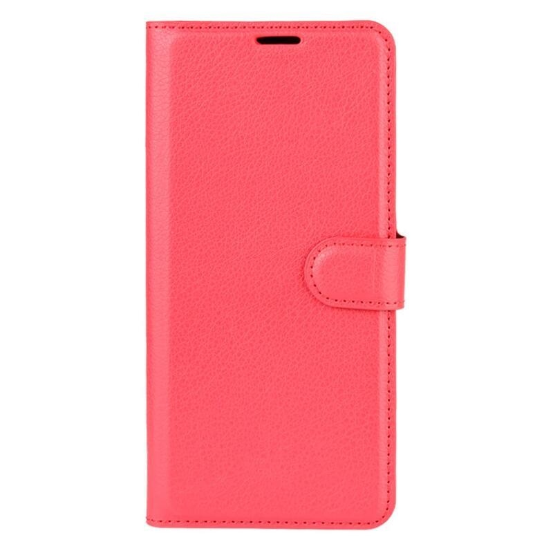 Litchi peněženkové pouzdro na mobil Samsung Galaxy A32 4G - červené