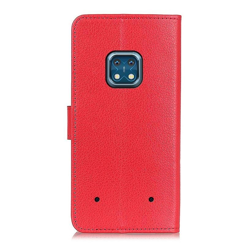 Litchi peněženkové pouzdro pro mobil Nokia XR20 - červené