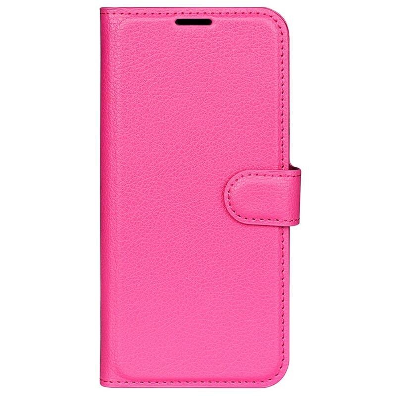 Litchi PU kožené peněženkové pouzdro na mobil Honor 70 5G - rose