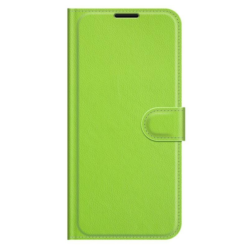 Litchi PU kožené peněženkové pouzdro na mobil Huawei Nova 9 SE - zelené