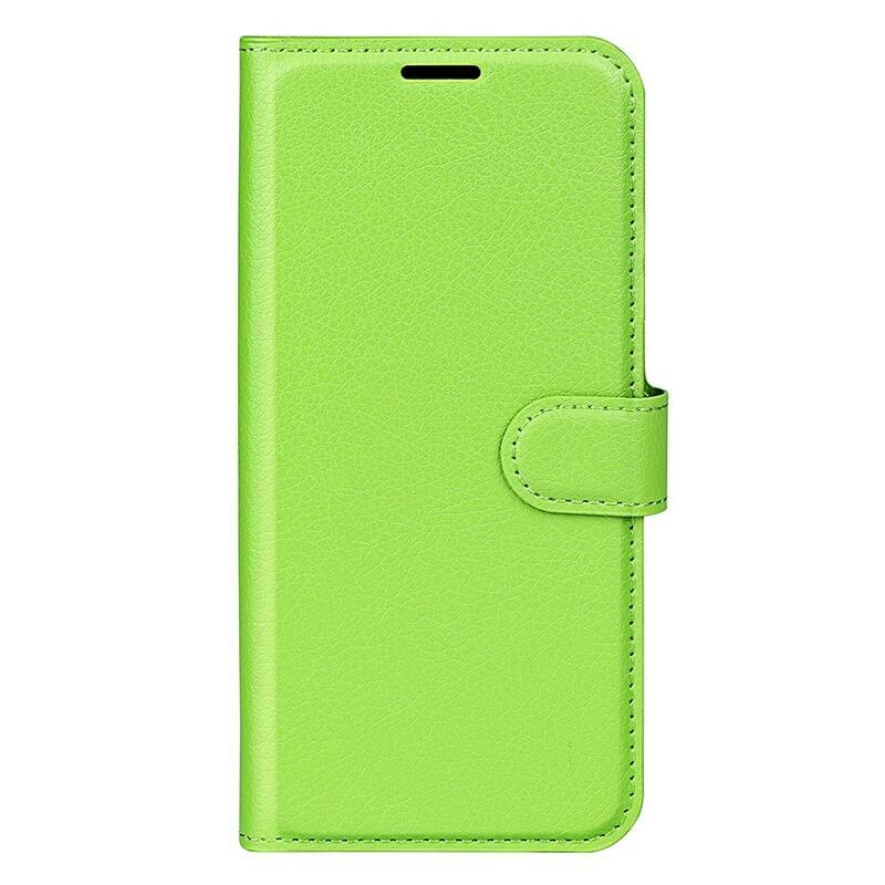 Litchi PU kožené peněženkové pouzdro na mobil Samsung Galaxy A23 4G/5G - zelené