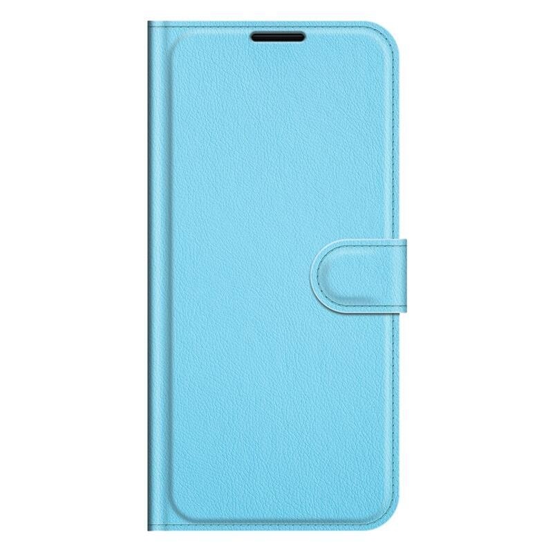 Litchi PU kožené peněženkové pouzdro na mobil Vivo Y21/Y21s/Y33s - modré