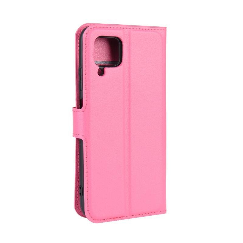 Litchi PU kožené peněženkové pouzdro pro mobil Huawei P40 Lite - rose