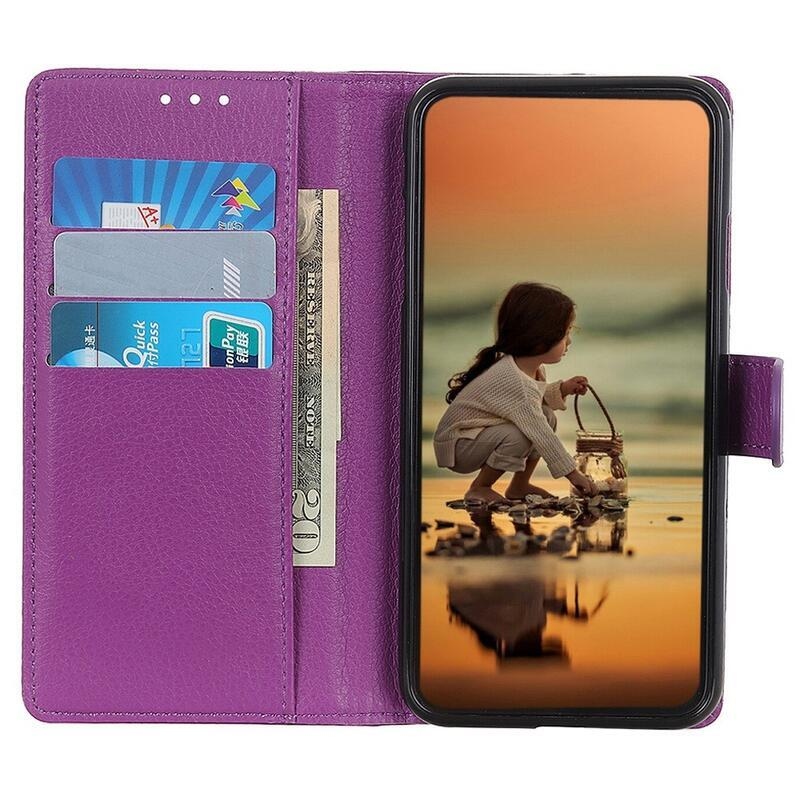 Litchie knížkové pouzdro na Nokia C22 - fialové