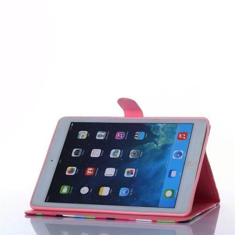 Lucky peněženkové pouzdro na tablet iPad Air - soví rodinka
