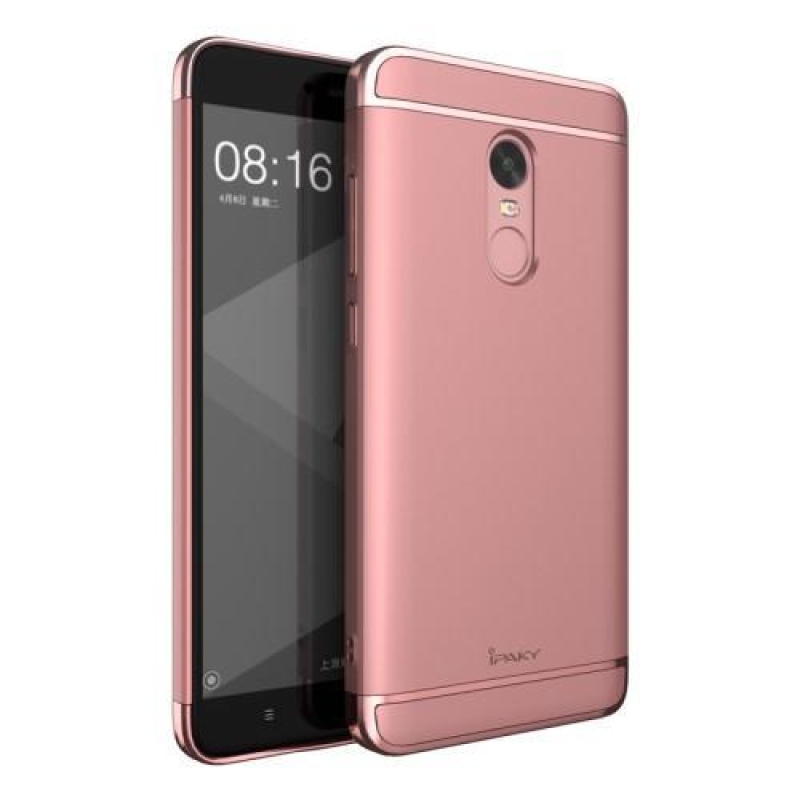 Luxusní 3v1 obal na mobil Xiaomi Redmi Note 4X - růžovozlatý