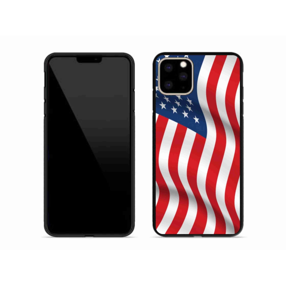 Gelový kryt mmCase na mobil iPhone 11 Pro Max - USA vlajka