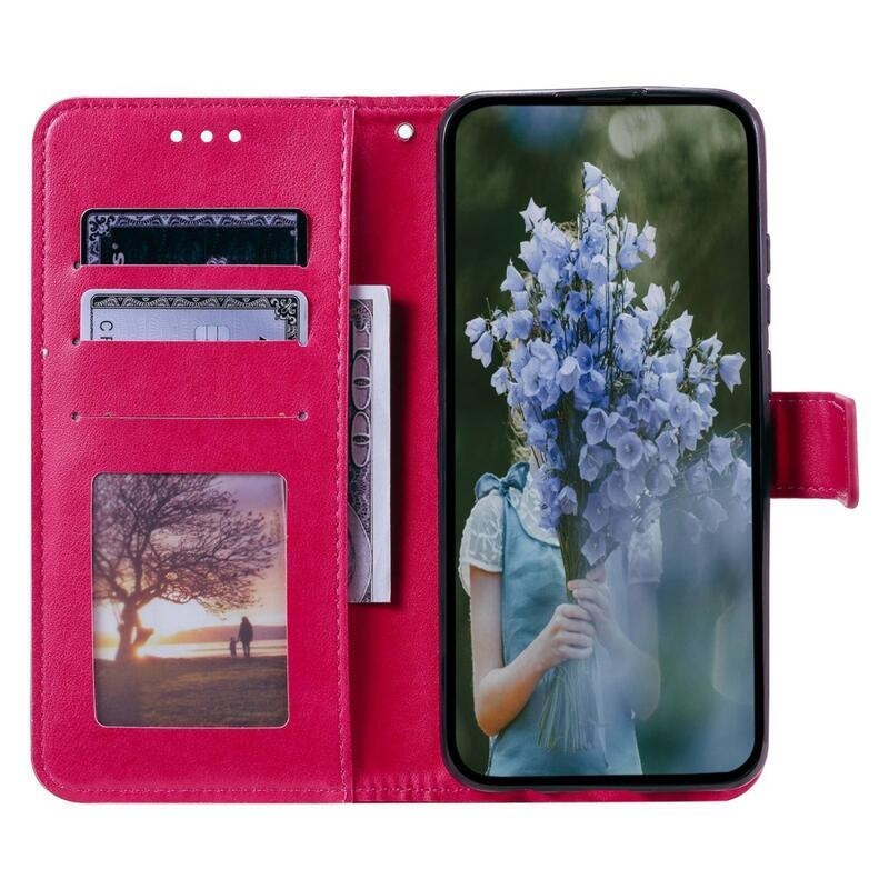 Mandala PU kožené peněženkové pouzdro na mobil Xiaomi Poco X4 GT - rose