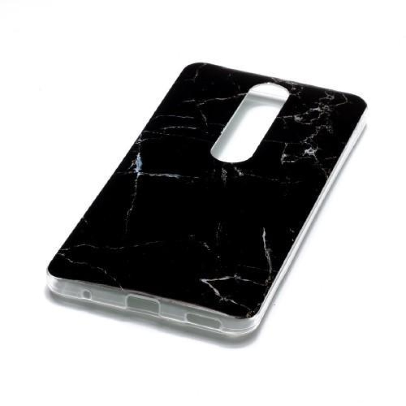 Marble silikonový kryt na mobil Nokia 6.1 - černý