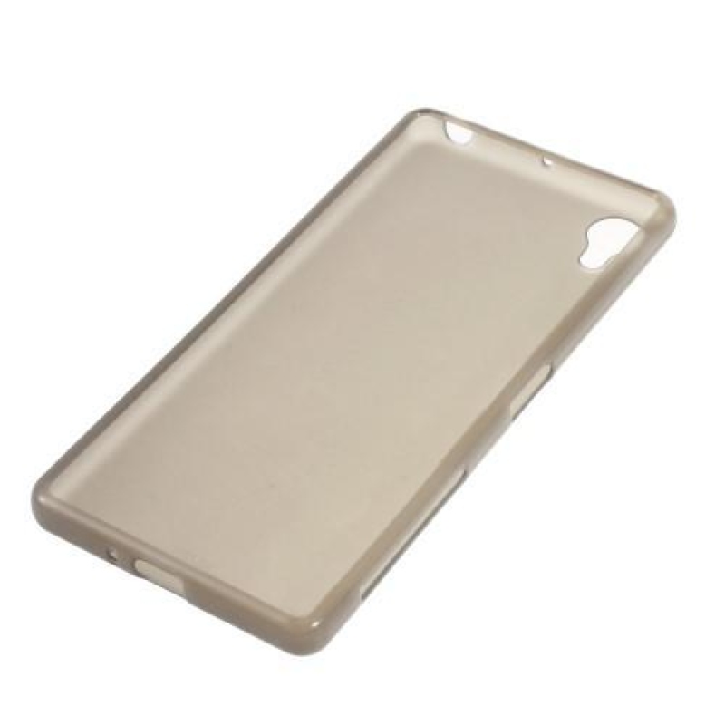 Matný gelový obal na mobil Sony Xperia X - šedý