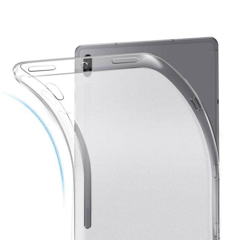 Matný průhledný gelový obal na Samsung Galaxy Tab S8 Ultra - průhledný
