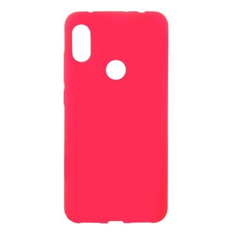 Matt gelový obal na mobil Xiaomi Redmi Note 6 Pro - červený