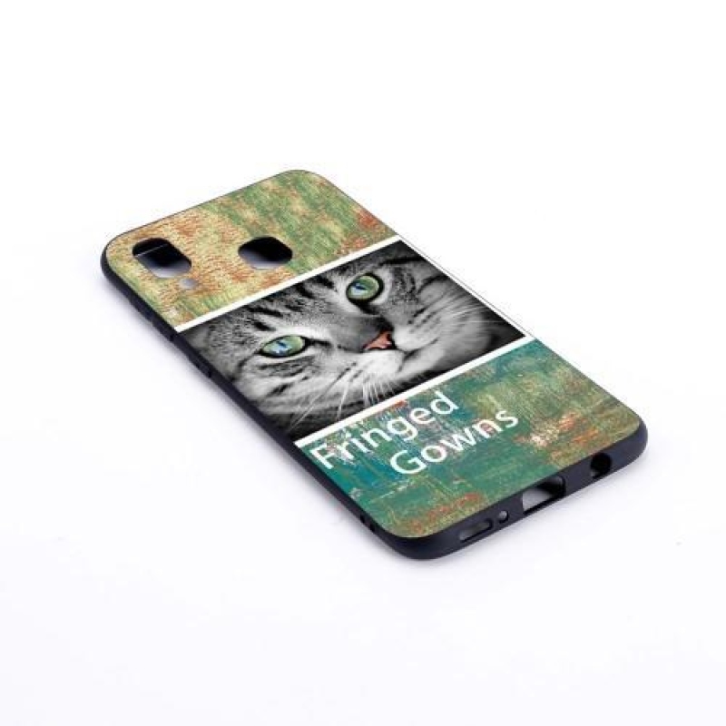 Matte gelový obal na mobil Samsung Galaxy A30 - kočka