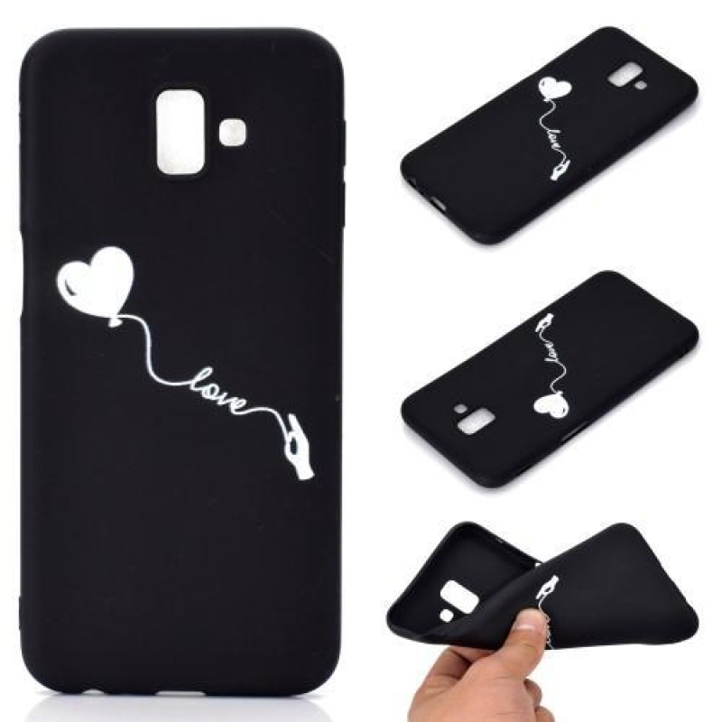Matte gelový obal na mobil Samsung Galaxy J6 Plus - srdce a láska
