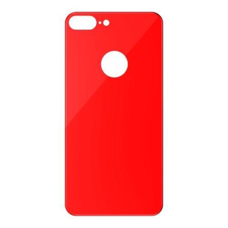Matte zadní 3D tvrzené sklo na iPhone 7 Plus a 8 Plus - červené