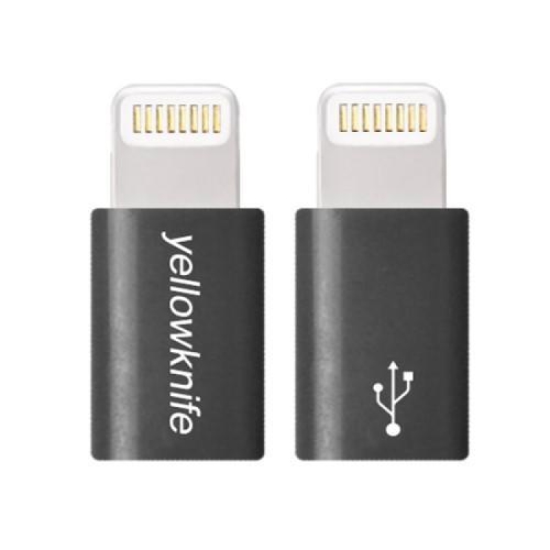 MFI redukce lightning 8 pin na micro USB - černá