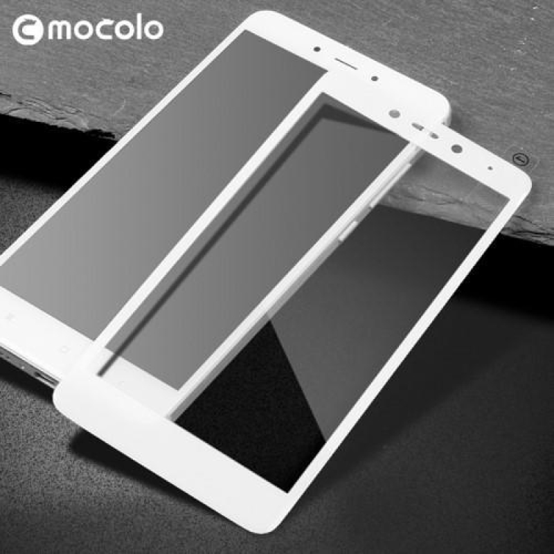 MLC celoplošné ochranné tvrzené sklo na Xiaomi Redmi Note 5A - bílé