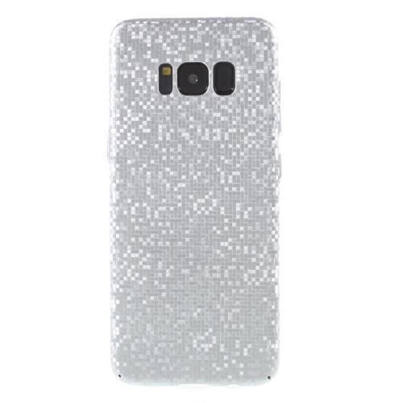 Mosaic plastový obal se vzorkem na Samsung Galaxy S8 Plus - stříbrný