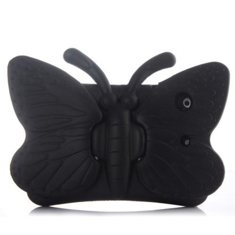 Motýlí 3D silikonový obal s funkcí stojánku na iPad mini, iPad mini 2, iPad mini 3 - černý