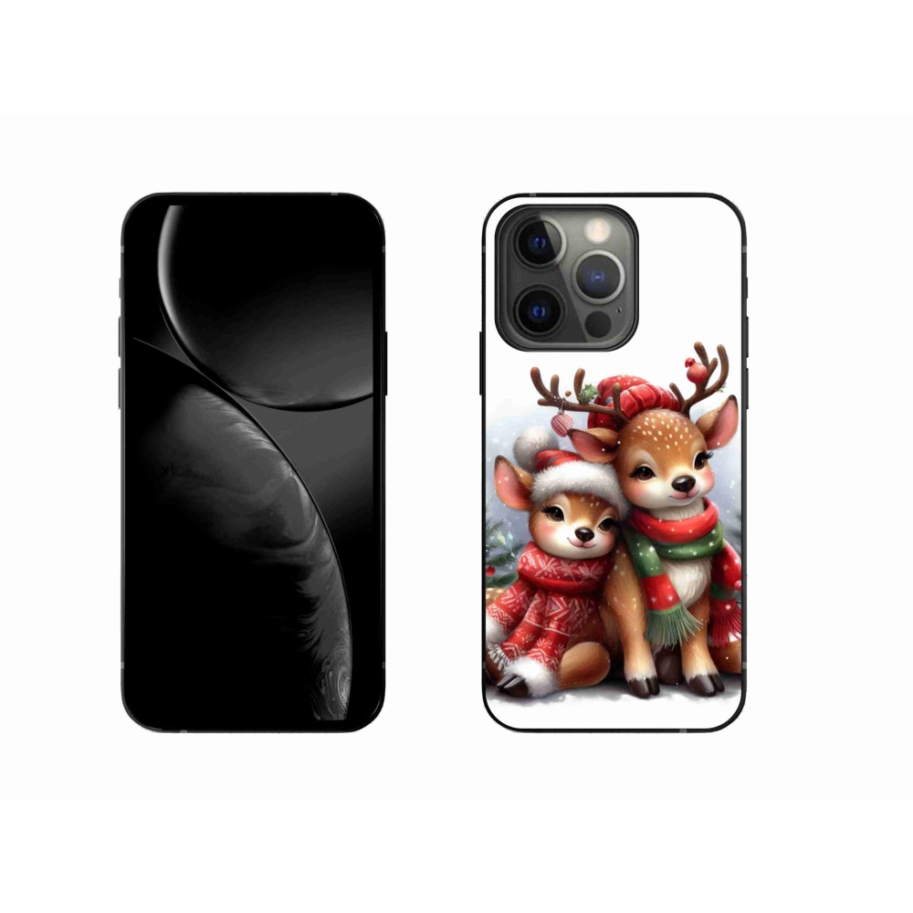 Gelový kryt mmCase na iPhone 13 Pro 6.1 - vánoční sobi