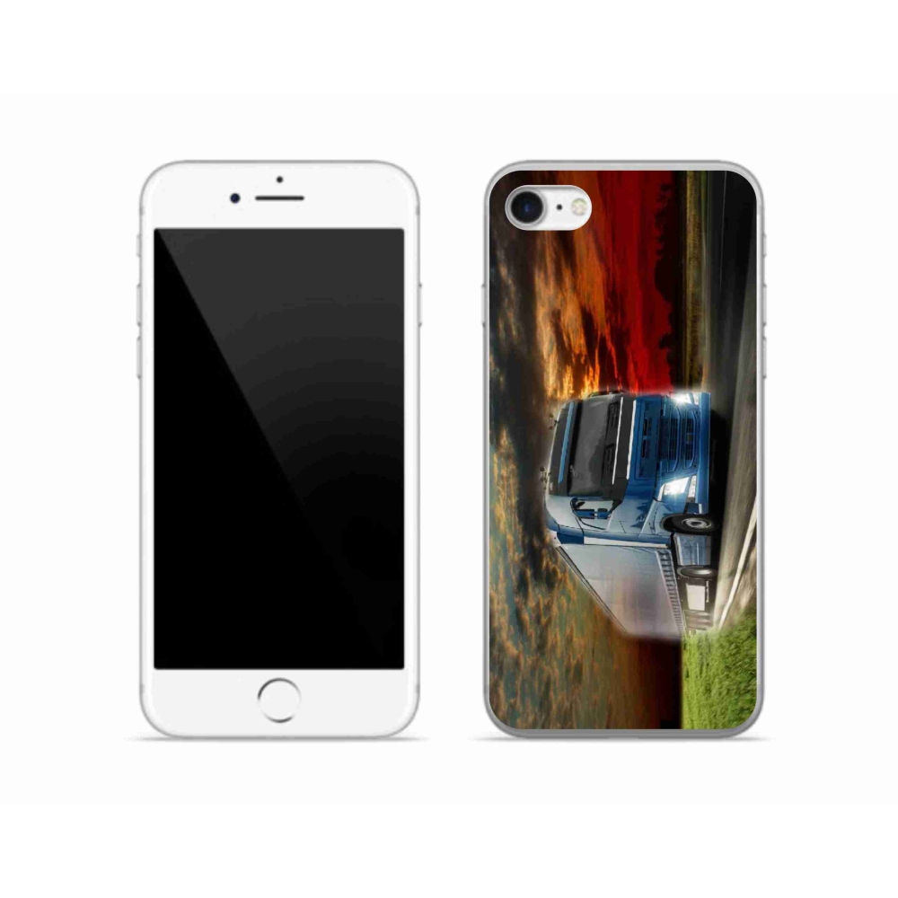 Gelový kryt mmCase na iPhone SE (2020) - kamion 4