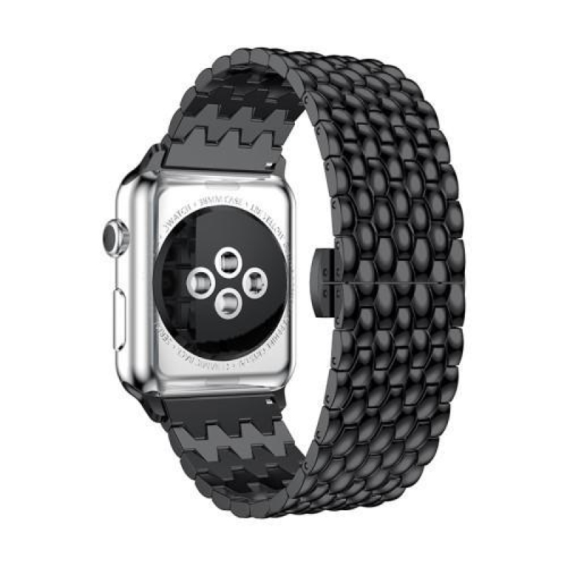 Natty elegantní ocelový řemínek na Apple Watch 38mm - černý