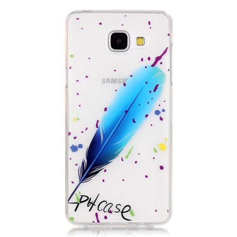 Nicis gelový obal na mobil Samsung Galaxy A3 (2016) - modré pírko