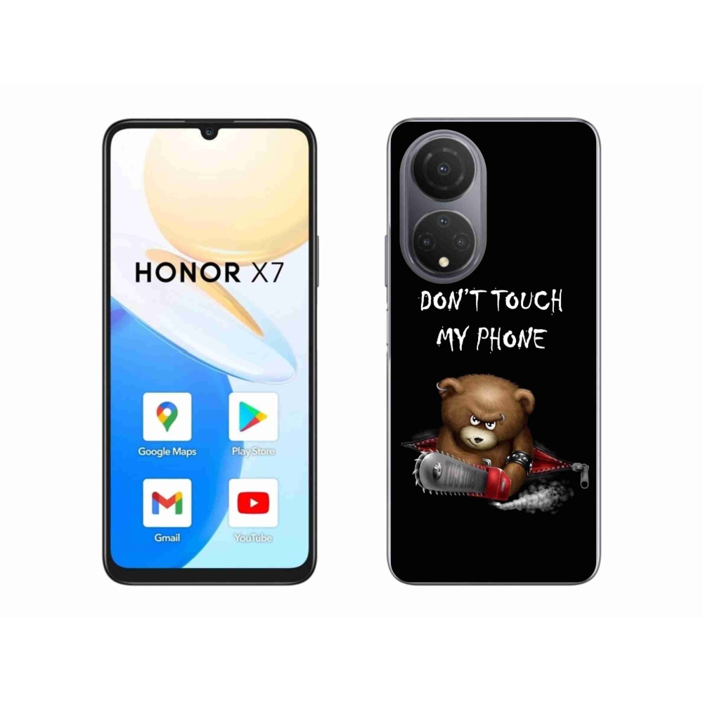 Gelový kryt mmCase na Honor X7 - nesahej na telefon
