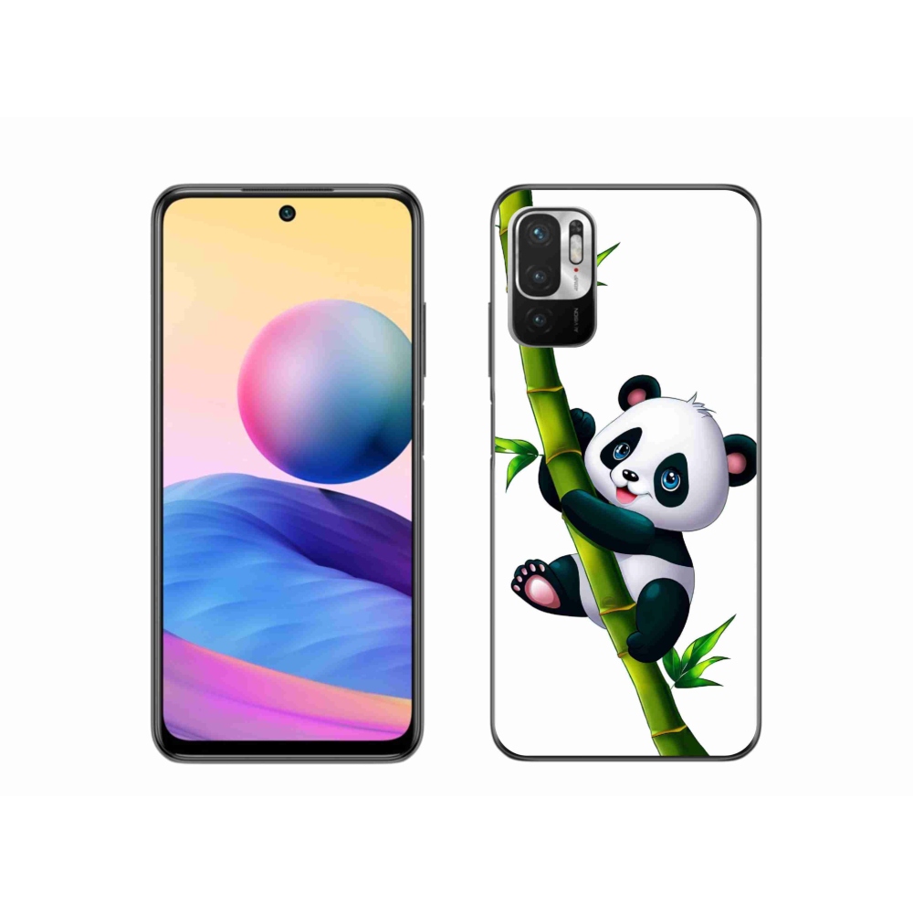 Gelový kryt mmCase na Xiaomi Poco M3 Pro/5G - panda na bambusu