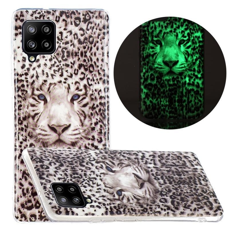 Noctilucent gelový obal pro mobil Samsung Galaxy A42 5G - leopard