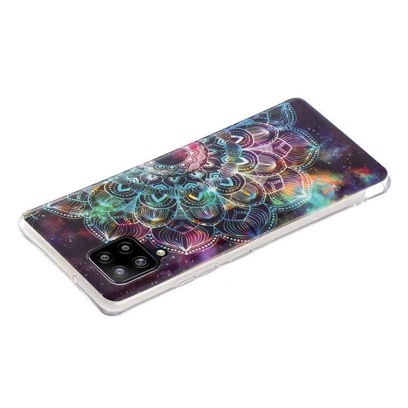 Noctilucent gelový obal pro mobil Samsung Galaxy A42 5G - neonová mandala