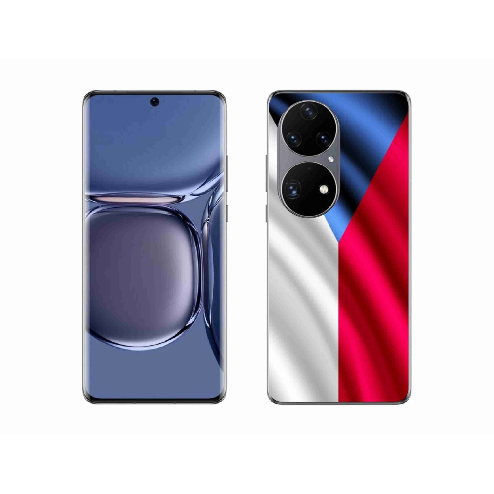 Gelový kryt mmCase na mobil Huawei P50 Pro - česká vlajka