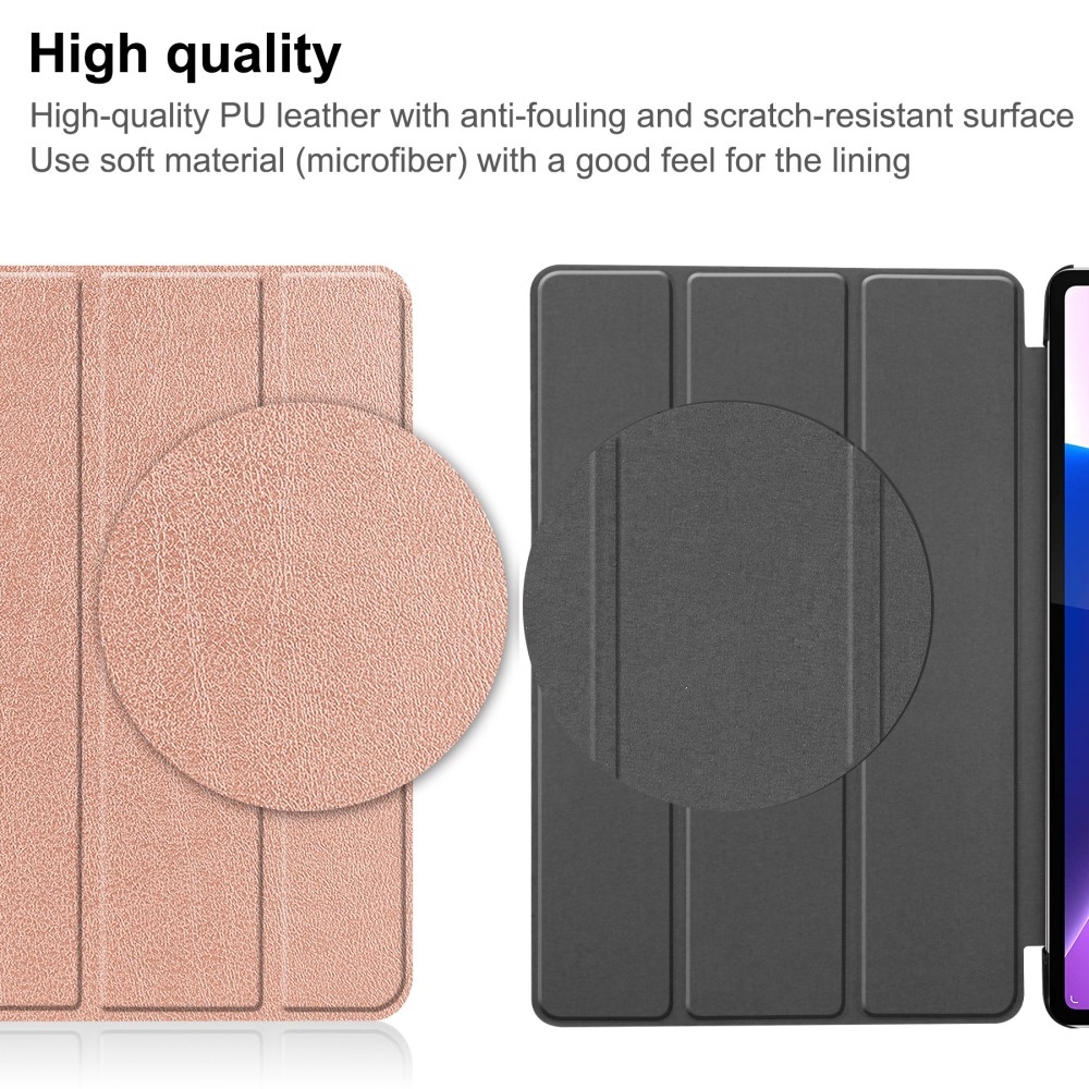 Case chytré zavírací pouzdro na tablet Lenovo Tab P12 Pro - růžovozlaté
