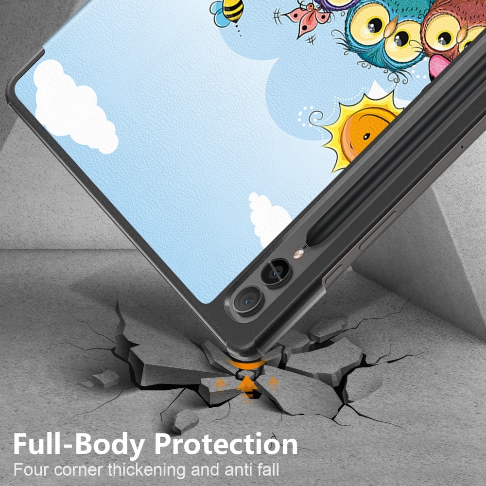 Print chytré zavírací pouzdro na Samsung Galaxy Tab S9 FE+ - zvířátka