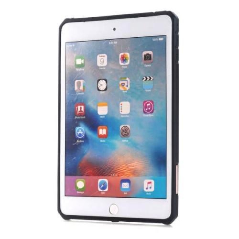 Outdoor dvoudílný gelový/plastový obal na iPad mini 4 - růžovozlatý