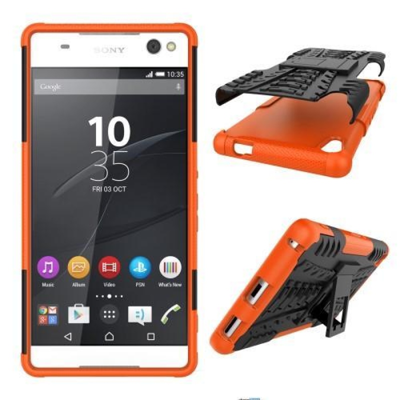 Outdoor odolný obal na mobil Sony Xperia XA Ultra - oranžový