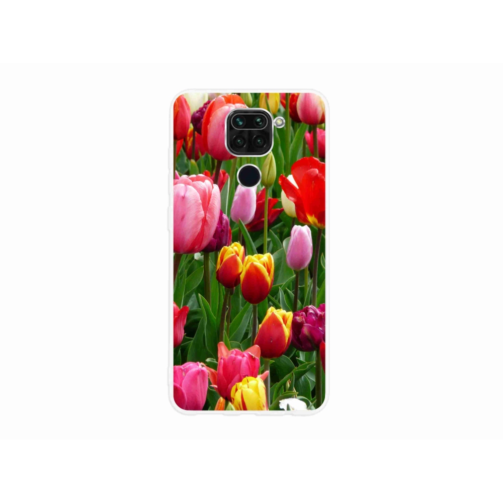 Gelový kryt mmCase na Xiaomi Redmi Note 9 - tulipány