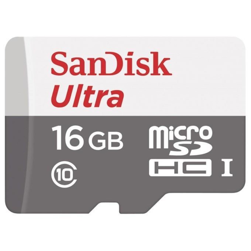 Paměťová karta SanDisk Ultra Android microSDHC 16 GB 80 MB/s Class 10 UHS-I s redukcí/adaptérem
