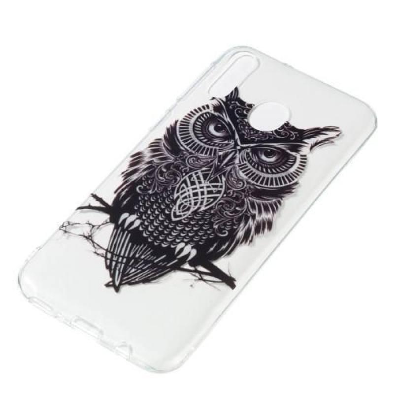 Patt gelový obal na mobil Samsung Galaxy M20 - černá sova