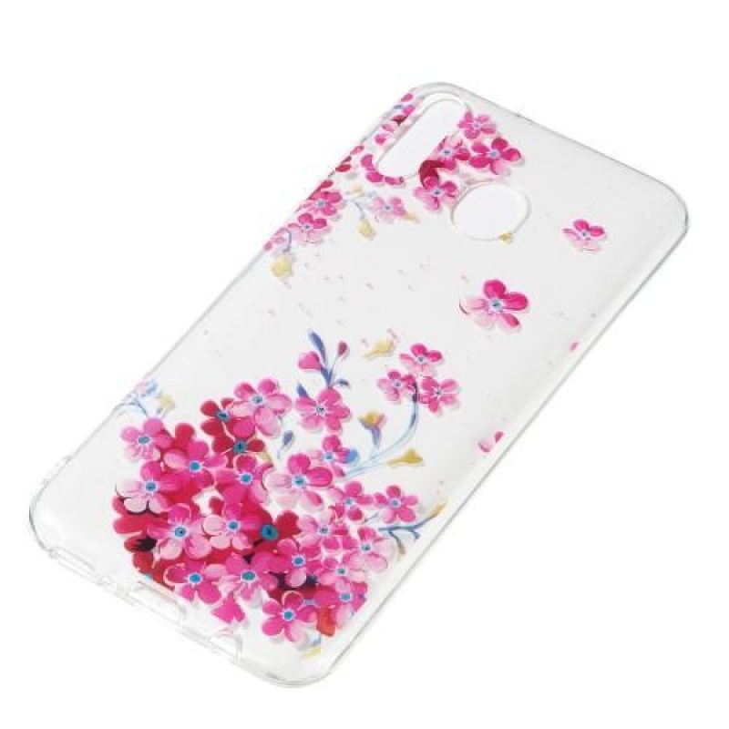 Patt gelový obal na mobil Samsung Galaxy M20 - růžový květy
