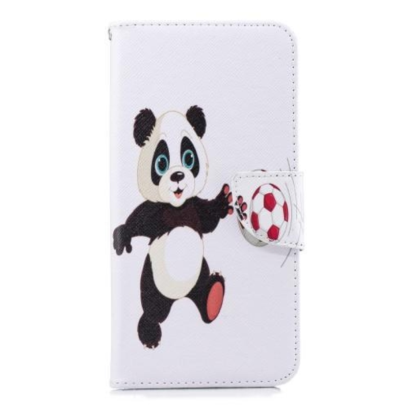 Patt PU kožené pouzdro na mobil Samsung Galaxy J6+ - fotbalová panda