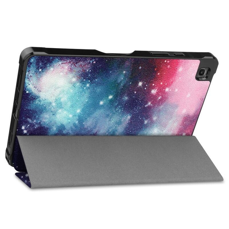 Patte chytré PU kožené peněženkové pouzdro na tablet Samsung Galaxy Tab A7 10.4 (2020) T500 - vesmír